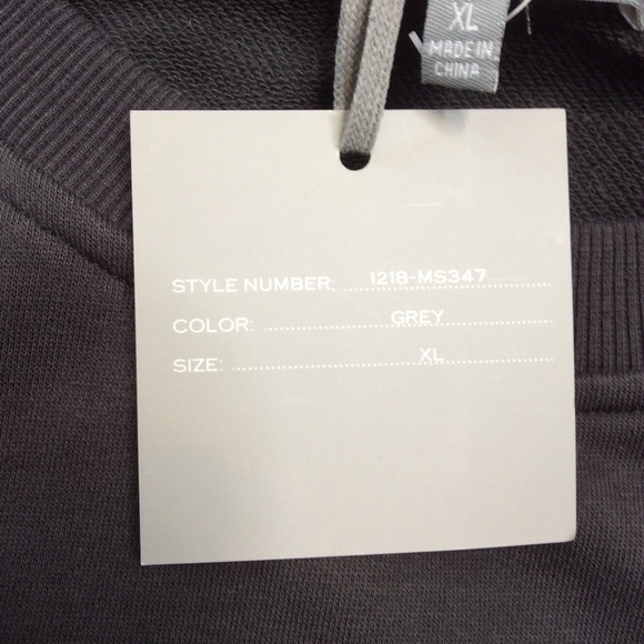 Marled French Terry Crew Neck Pull Over Size XL - Picture 7 of 10